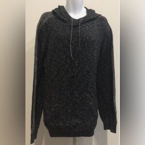 COMMERCE PRINCETON POPOVER HOODIE SWEATER BLACK - M